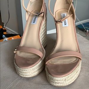 Nude Steve Madden wedges